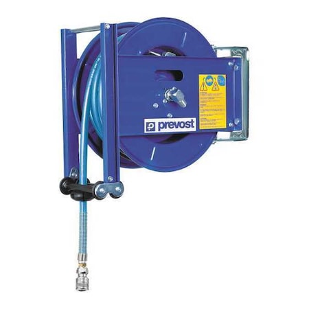 Hose Reel Water 5/8"x50ft. by USA Prevost Pneumatic Spring Return Hose Reels