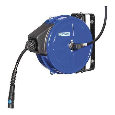Hose Reel 3/8"x33 ft. ISI Coupler by USA Prevost Pneumatic Spring Return Hose Reels