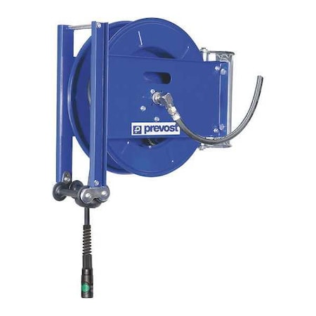 Hose Reel 1/2"x50 ft. ESI Coupler Type DMO 1315ES by USA Prevost Pneumatic Spring Return Hose Reels