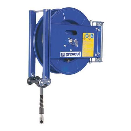Food Grade Hose Reel 5/8"x33 Ft by USA Prevost Pneumatic Spring Return Hose Reels