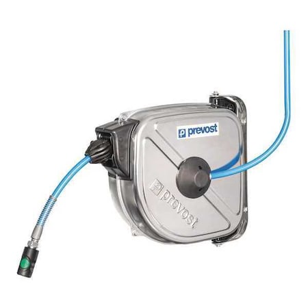 Stainless Air Hose Reel 3/8"x40 ft. by USA Prevost Pneumatic Spring Return Hose Reels