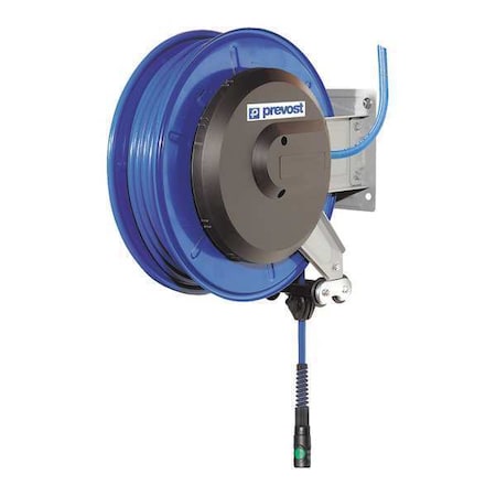 Hose Reel 3/8"x82 ft. ESI Coupler by USA Prevost Pneumatic Spring Return Hose Reels
