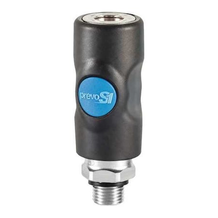 Industrial Safety Coupler 1/4" MNPT by USA Prevost Pneumatic Hose Quick Connect Fittings