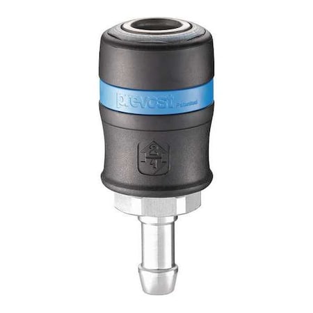 Industrial Safety Coupler 1/2" Barb Type ISG 111813 by USA Prevost Pneumatic Hose Quick Connect Fittings