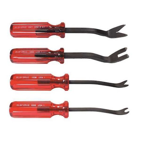 Upholstery Clip Remover Set 4pcs. by USA Mayhew Nail Pullers Wrecking & Pry Bars