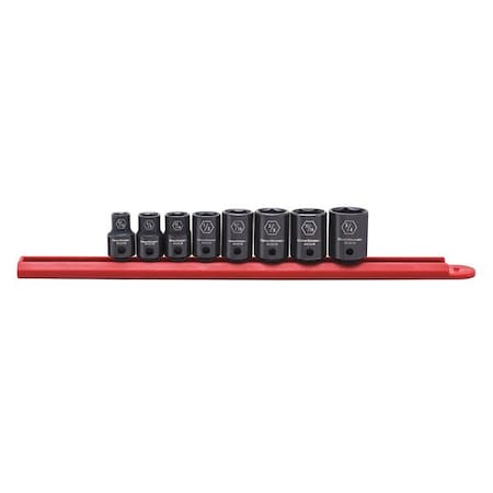 Impact Socket Set 3/8" D 6pt. SAE 8pcs. by USA Gearwrench Socket Sets