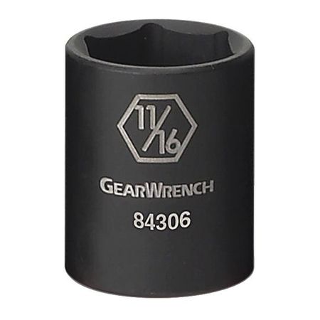 Gearwrench Impact Socket 3/8" Drive 6pt. 3/8 Technical Info