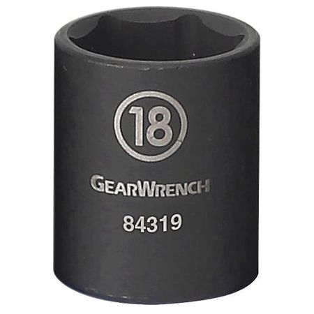 Gearwrench Impact Socket 3/8" Drive 6pt. 22mm Technical Info
