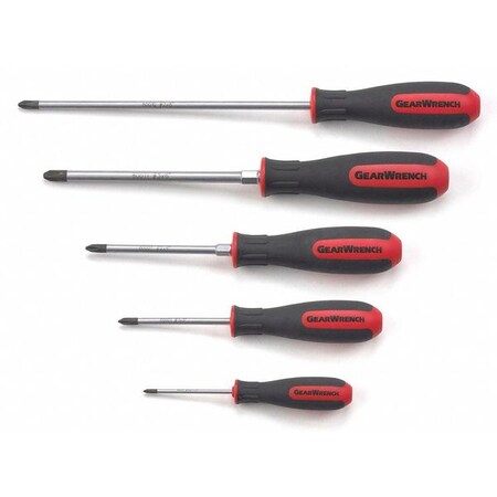 Phillips Dual Matl Screwdriver Set 5pcs. by USA Gearwrench Screwdriver Sets