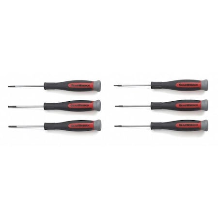 Mini Torx Dual Matl Screwdriver 6pcs. by USA Gearwrench Screwdriver Sets