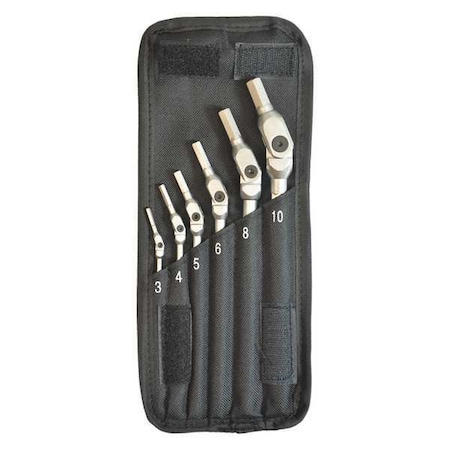 Chrome HexPro Wrenche 3 to 10mm 6 pcs. by USA Bondhus Hex Key Sets