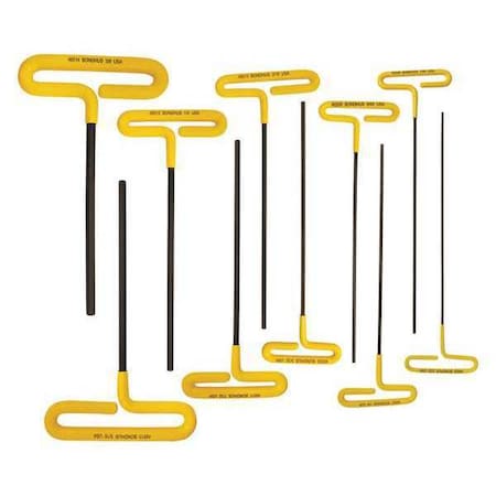 Loop Hex Cushion Grip T Handle 10 pcs. Type 46538 by USA Bondhus Hex Key Sets