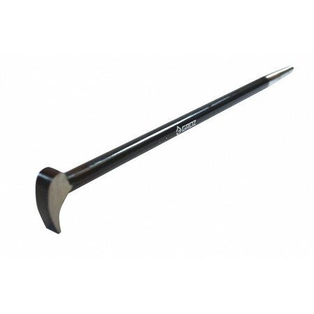 Roll Head Pry Bar 5"x5/16" Chrome by USA Groz Nail Pullers Wrecking & Pry Bars