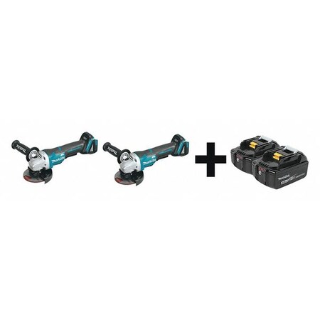 Cordless Angle Grinder Kit 18V 4.0Ah by USA Makita Cordless Grinders