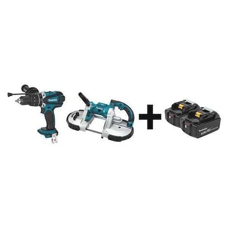 Cordless Combo Kit 18.0 V 2 Tools 2 Batt Type XPH03Z XBP02Z BL1840B 2 by USA Makita Cordless Power Tool Combination Kits