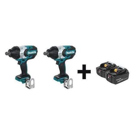 Cordless Impact Wrench Kit 18V 4.0Ah by USA Makita Cordless Power Impact Tools