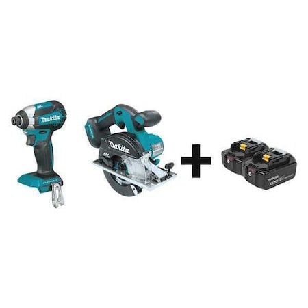 Cordless Combo Kit 18.0 V 2 Tools 2 Batt Type XDT13Z XSC02Z BL1840B 2 by USA Makita Cordless Power Tool Combination Kits