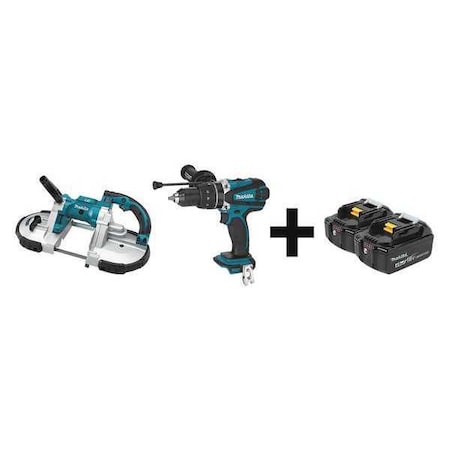 Cordless Combo Kit 18.0 V 2 Tools 2 Batt Type XBP02Z XPH03Z BL1840B 2 by USA Makita Cordless Power Tool Combination Kits
