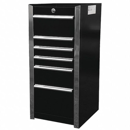 Side Box Cabinet 16" 6 Drawer Black by USA Extreme Tools Chest & Side Cabinets