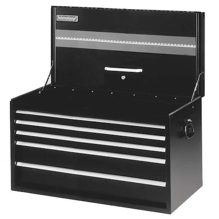 Road Chest 34" 5 Drawer Black by USA International Tool Box Tool Chest & Side Cabinets
