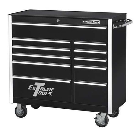 Roller Cabinet 41" 11 Drawer Black by USA Extreme Tools Chest & Side Cabinets