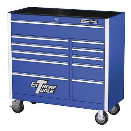 Roller Cabinet 41" 11 Drawer Blue by USA Extreme Tools Chest & Side Cabinets