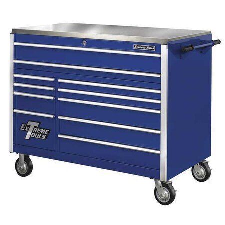 Roller Cabinet 55" 11 Drawer Blue by USA Extreme Tools Chest & Side Cabinets