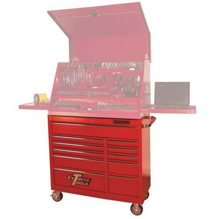 Roller Cabinet 41" 11 Drawer 24" Deep Type PWS4124RCTXRD by USA Extreme Tools Chest & Side Cabinets