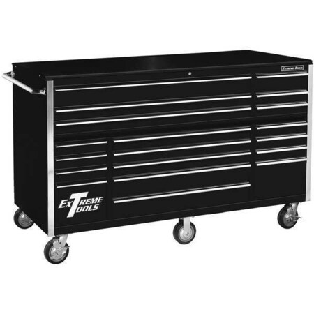 Roller Cabinet 72" 19 Drawer Black by USA Extreme Tools Chest & Side Cabinets