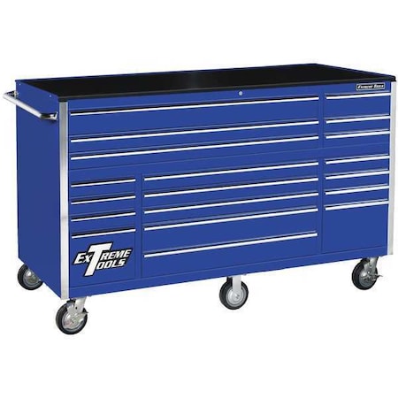 Roller Cabinet 72" 19 Drawer Blue by USA Extreme Tools Chest & Side Cabinets