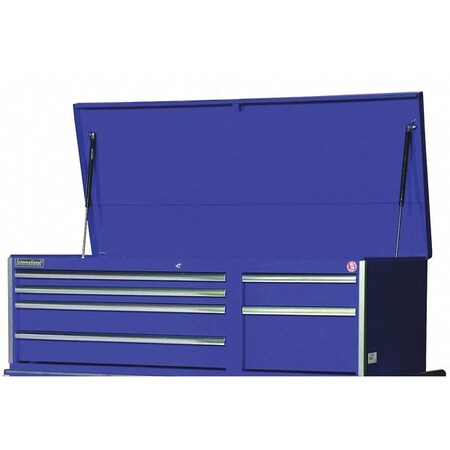 Chest 56" X 24" 6 Drawer Blue by USA International Tool Box Tool Chest & Side Cabinets