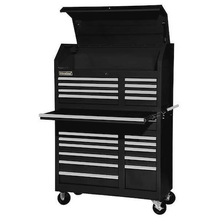 Toolbox Ball Bearing 20 Drawer 42" Blk by USA International Tool Box Rolling & Combination Cabinets & Carts