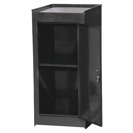 Side Half Locker Shelf 2 Drawer Black by USA International Tool Box Tool Chest & Side Cabinets