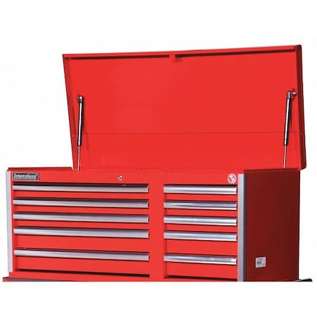 Chest 10 Drawer 40" Red by USA International Tool Box Tool Chest & Side Cabinets