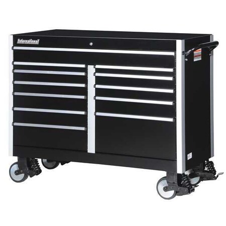 Wide Super Heavy Duty Cabinet 54" Black by USA International Tool Box Tool Chest & Side Cabinets