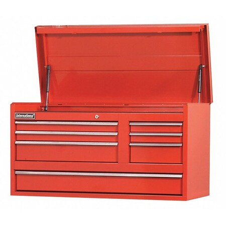 Chest 7 Drawer 42" Red by USA International Tool Box Tool Chest & Side Cabinets