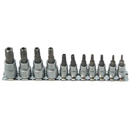 Tamper Proof Socket Set 5 Point 11 pcs. by USA CTA Sockets