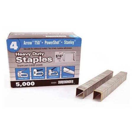 Staples #4 Arrow Heavy Duty 9/16" PK5000 Min. Qty 10 by USA Fpc Corporation Staplers & Tackers