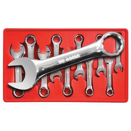 Stubyy Wrench Set Combo 10 19mm 10 pcs. by USA V 8 Combination Wrench Sets