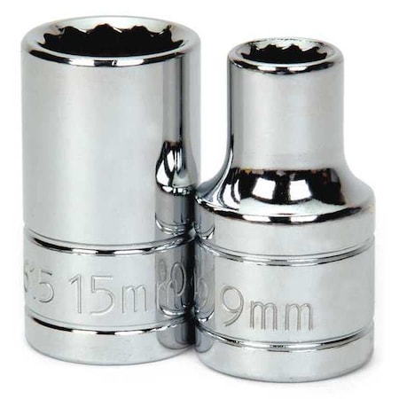 Socket 1/2" D 12mm 12 Pt Min. Qty 10 by USA Williams Sockets