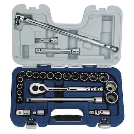 Basic Tool Set 1/2" D 25 pcs. Met by USA Williams Sockets