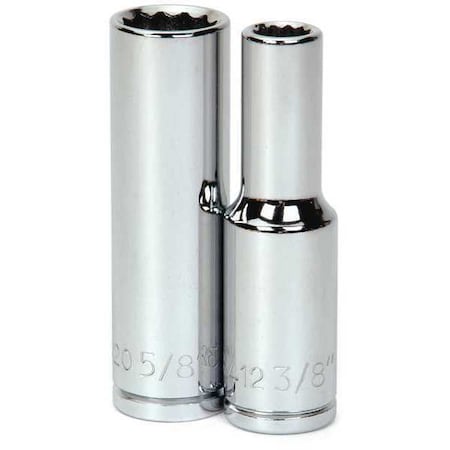 Deep Impact Socket 1/2"D 12Pt 7/16" Min. Qty 10 by USA Williams Sockets