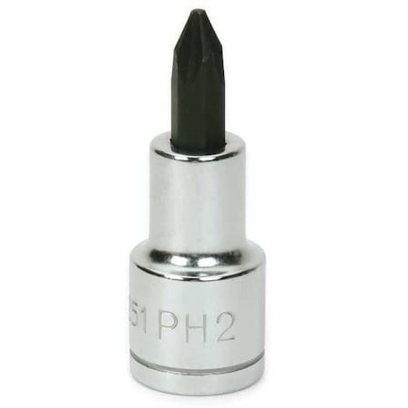 Phillips Bit Socket 1/2" D #4 Min. Qty 10 by USA Williams Sockets