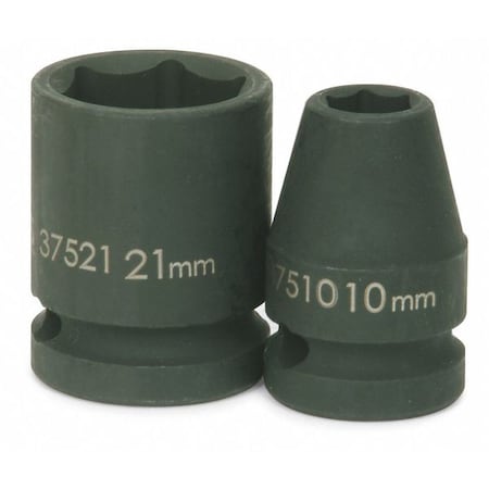 Standard Impact Socket 1/2" D 13mm 6Pt Min. Qty 10 by USA Williams Sockets