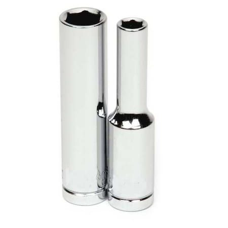 Deep Socket 1/4" D 6Pt 4mm by USA Williams Sockets