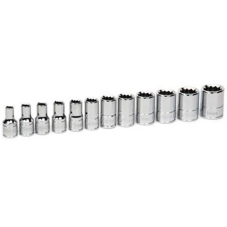 Socket Set 1/4" D 12Pt 12pcs. by USA Williams Sockets