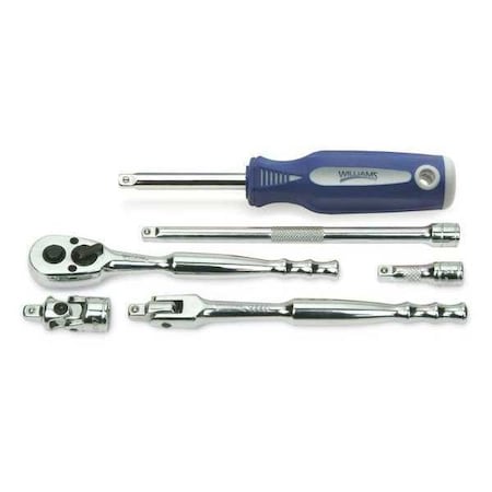 Drive Set 1/4" D 6pcs. by USA Williams Sockets