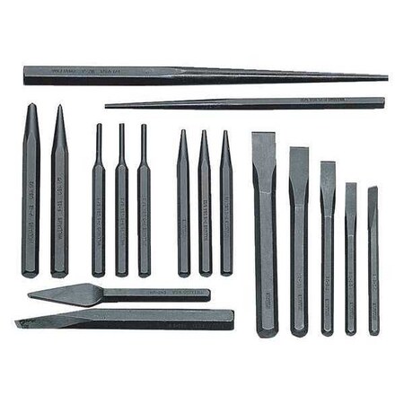 Punch and Chisel Set 17pcs. by USA Williams Chisels