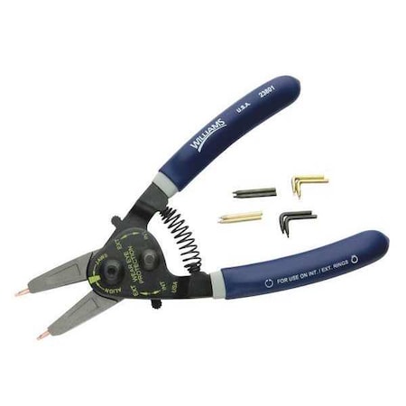 Retaining Ring Pliers Set 2pcs. by USA Williams Retaining & Lock Ring Pliers