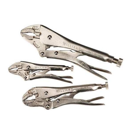 Locking Plier Set 3pcs. by USA Williams Locking Pliers